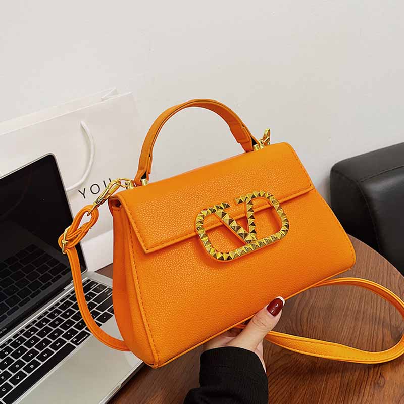 

Orange Simplicity Geometric Patchwork Bags