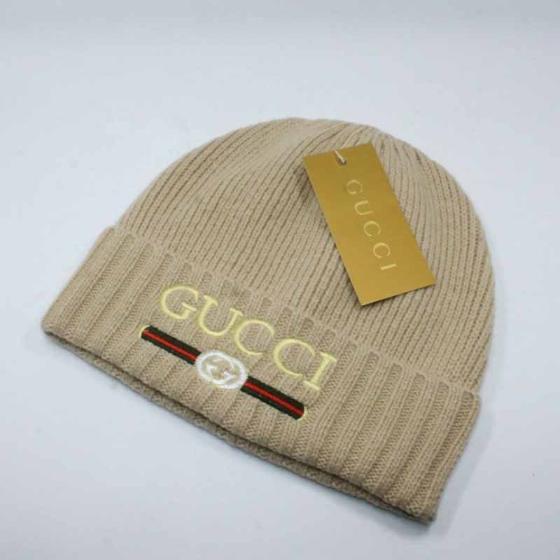 Khaki Street Letter Embroidered Hat