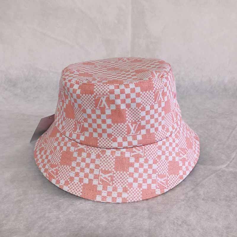

Pink Street Plaid Letter Hat
