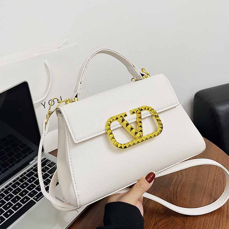 

Cream White Simplicity Geometric Patchwork Bags