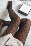 Zwarte sexy effen uitgeholde doorzichtige lingerie