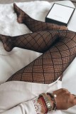 Zwarte sexy effen uitgeholde doorzichtige lingerie