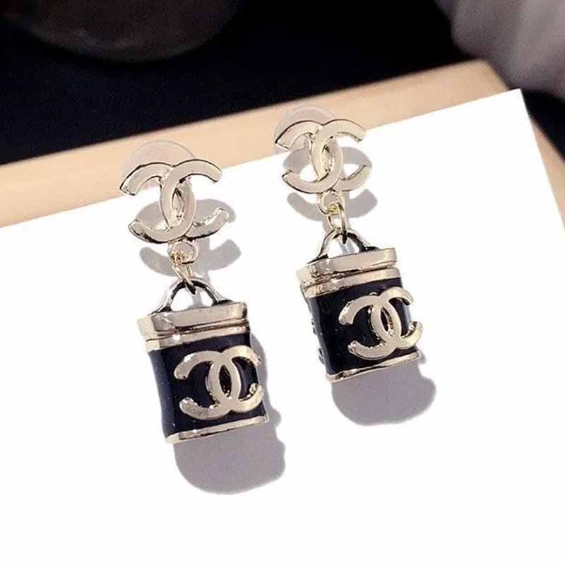 

Black Street Geometric Patchwork Earrings