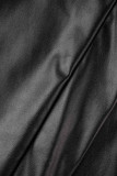 Черное сексуальное однотонное платье без бретелек с открытой спиной