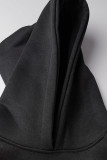 Tops blancs décontractés basiques à col à capuche