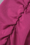 Roupa esportiva casual cinza patchwork sólida dobrada no pescoço manga longa duas peças