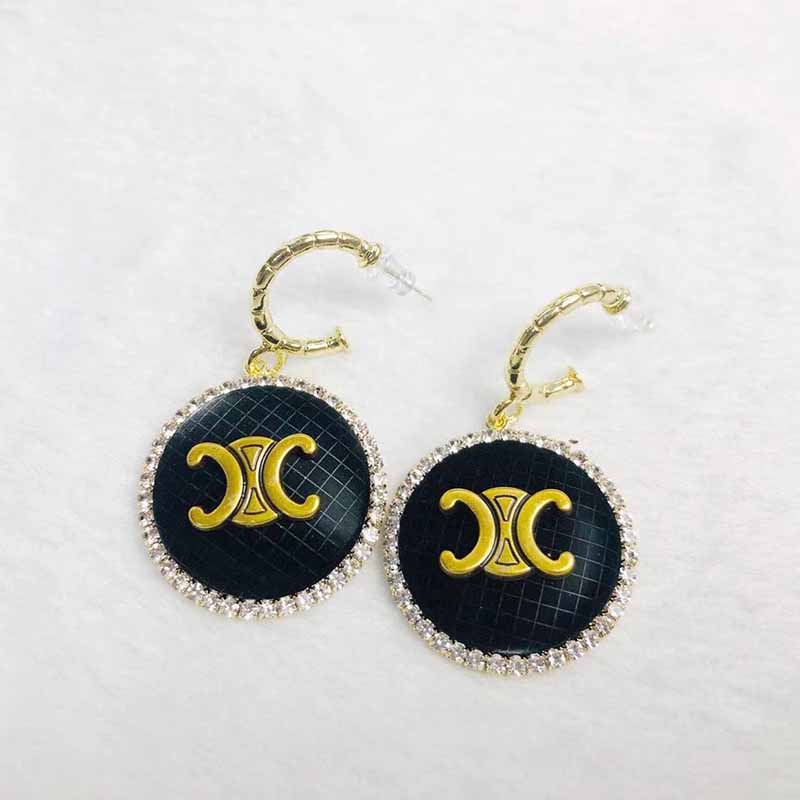 

Black Simplicity Geometric Patchwork Earrings