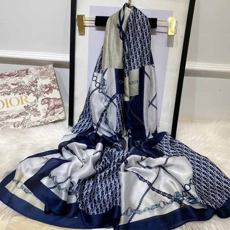 

Navy Blue Street Letter Patchwork Scarf