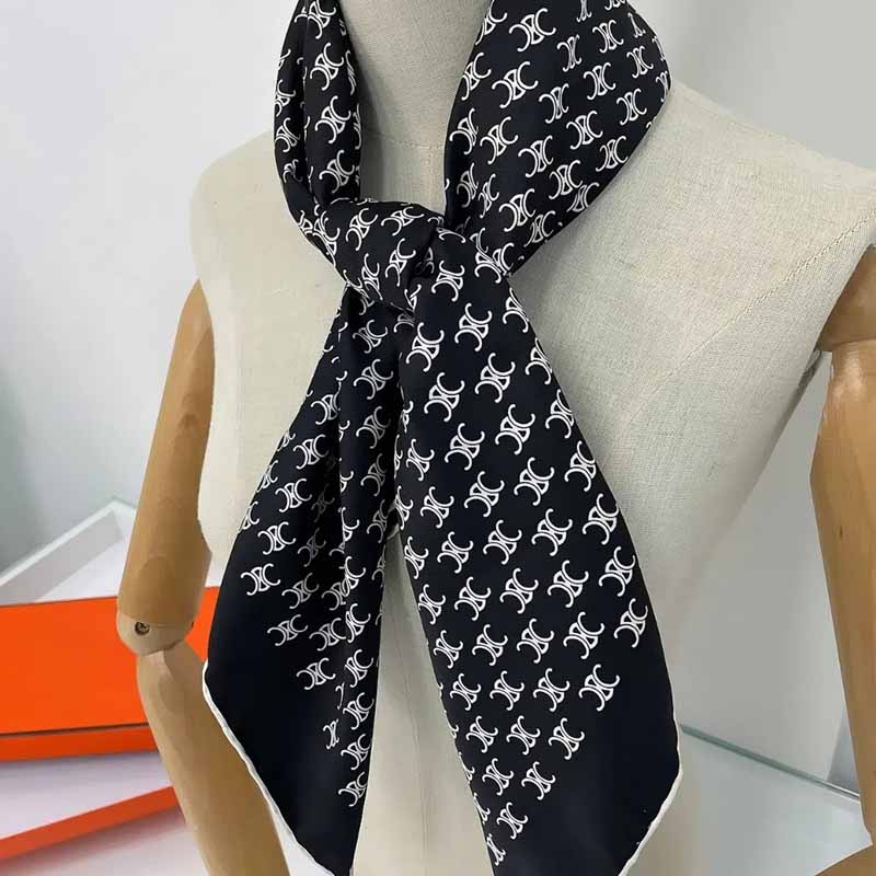 

Black And White Street Geometric Patchwork Scarf