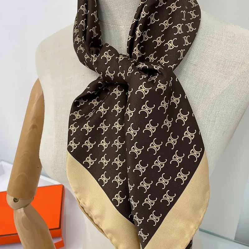 

Deep Coffee Street Geometric Patchwork Scarf