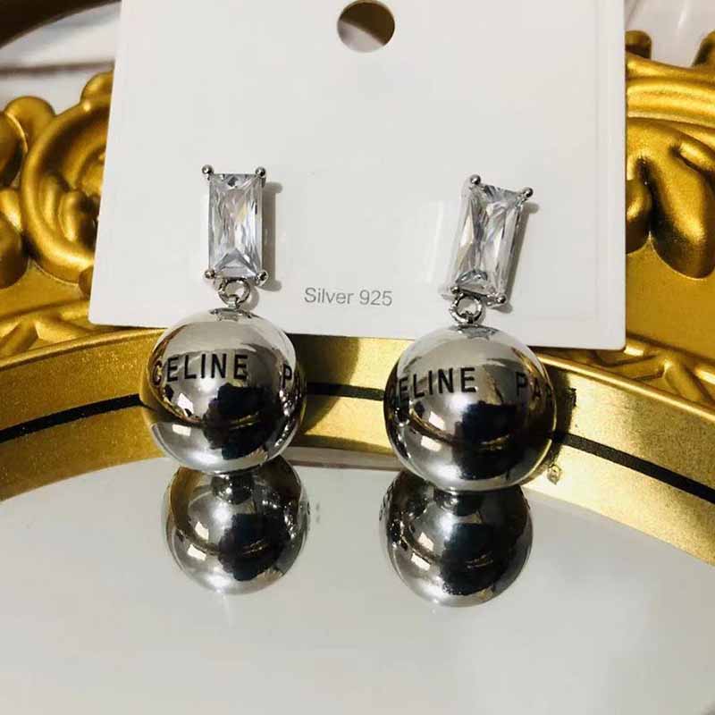 

Silver Street Plaid Patchwork Earrings
