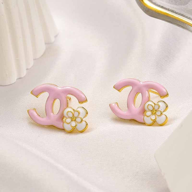

Pink Simplicity Geometric Patchwork Earrings