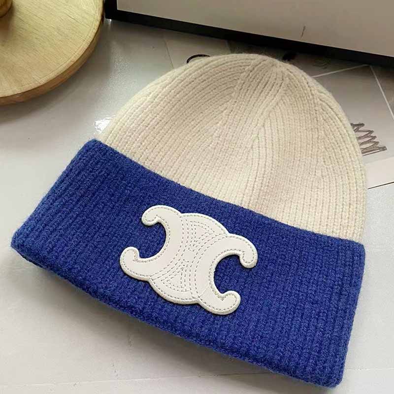 

Blue Casual Geometric Patchwork Hat