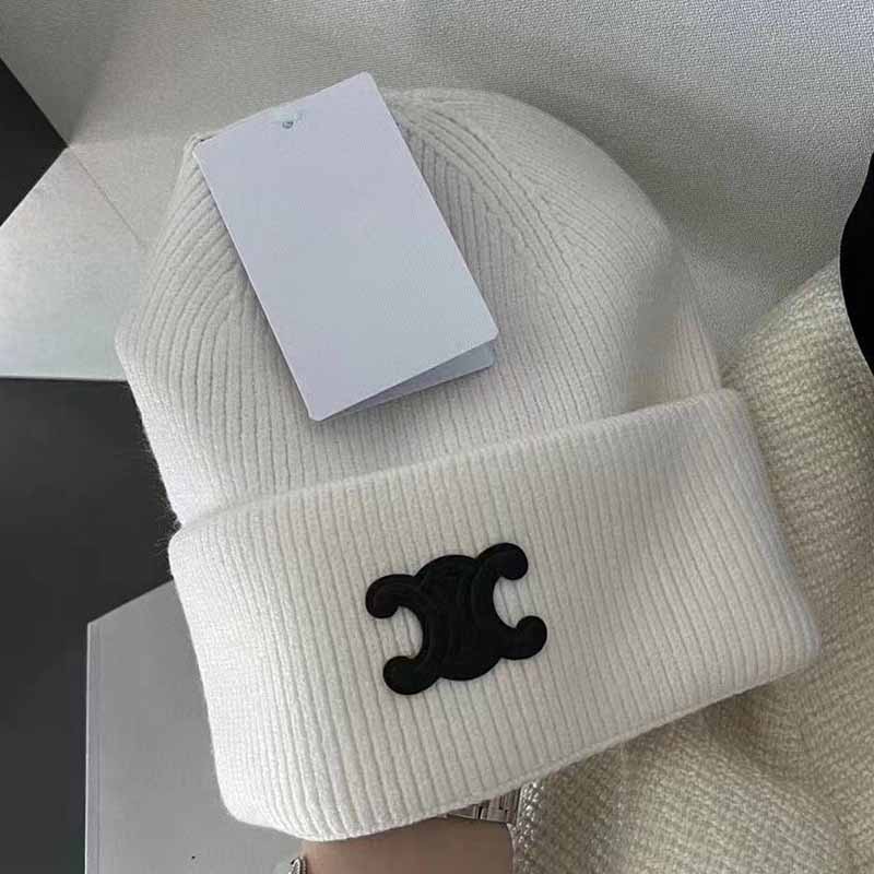 

White Casual Geometric Patchwork Hat