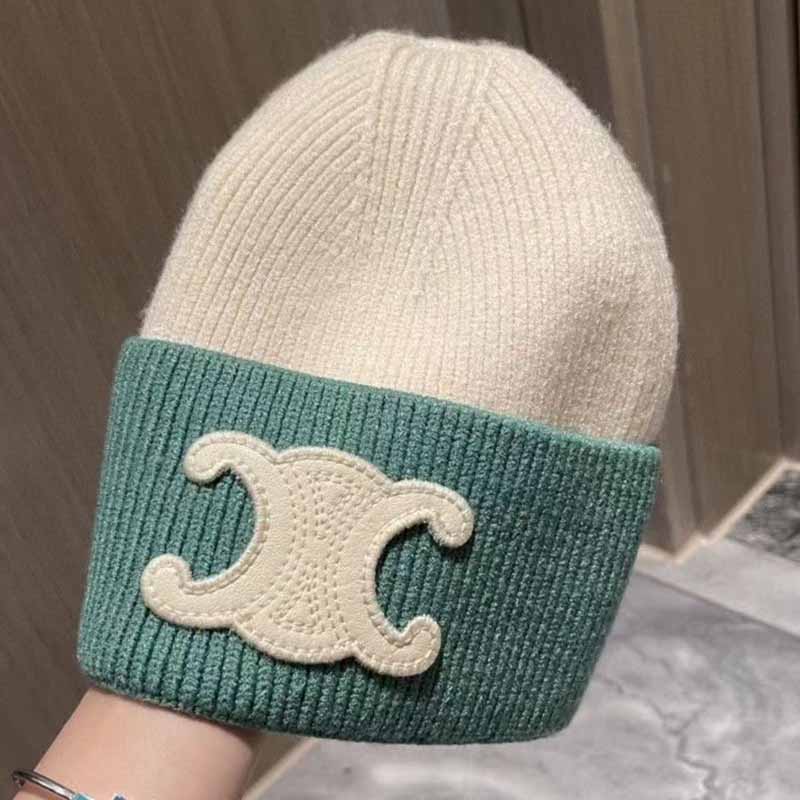 

Green Casual Geometric Patchwork Hat