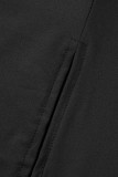 Vestidos longos pretos sexy de patchwork com fenda e decote em v