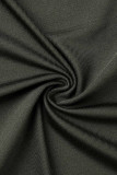 Schwarze sexy feste Patchwork-Schlitz-V-Ausschnitt-lange Kleid-Kleider
