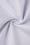 Flerfärgat Casual Print Basic Vanliga konventionella byxor med heltryck