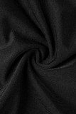 Bodysuits magros pretos sexy sólidos patchwork com zíper e gola