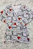 Black White Casual Print Patchwork Buttons V Neck Skinny Rompers