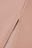 ホワイト セクシー ソリッド パッチワーク フェザー ストラップレス ワンステップ スカート ドレス