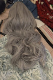 Silver Fashion Solid Hign-temperature Resistance Wigs (afhankelijk van het werkelijke object, geen vlechten)