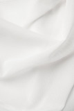 Белые сексуальные однотонные лоскутные асимметричные платья с круглым вырезом и юбкой-карандашом