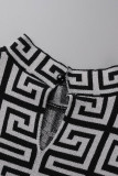 Schwarze elegante Patchwork-Bleistiftrock-Kleider mit O-Ausschnitt