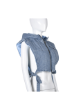 Blue Street Solid Patchwork Hooded Collar Tops