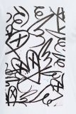 Blanco Casual Street Print Patchwork Letra O Cuello Camisetas