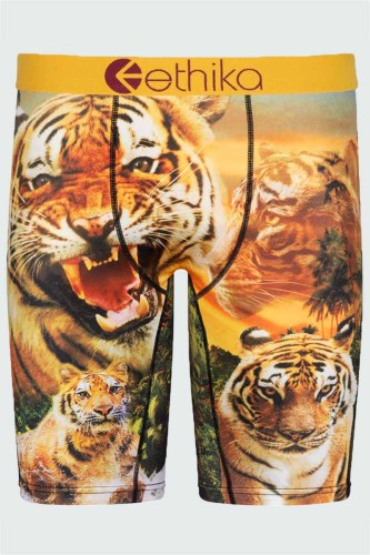 Bas de crayon de lettre de patchwork d'impression sexy de motif de tigre