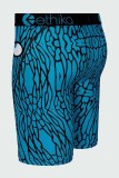 Blaue, sexy Print-Patchwork-Buchstaben-Bleistiftunterteile mit niedriger Taille