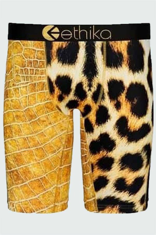 Estampa de leopardo Sexy Estampa Patchwork Letra Cintura Baixa Lápis Parte de Baixo