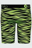 Флуоресцентный зеленый сексуальный принт в стиле пэчворк с низкой талией и зауженными брюками с буквами