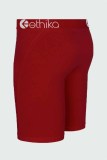 Красный сексуальный принт в стиле пэчворк с буквенным принтом и средней посадкой прямые штаны
