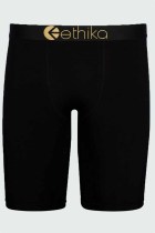 Pantalones rectos de cintura media con letras de retazos con estampado sexy negro