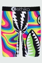 Pantalones de tubo con estampado de patchwork y letras de Color Street
