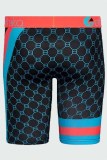 Rode sexy print patchwork brief lage taille potlood bodems