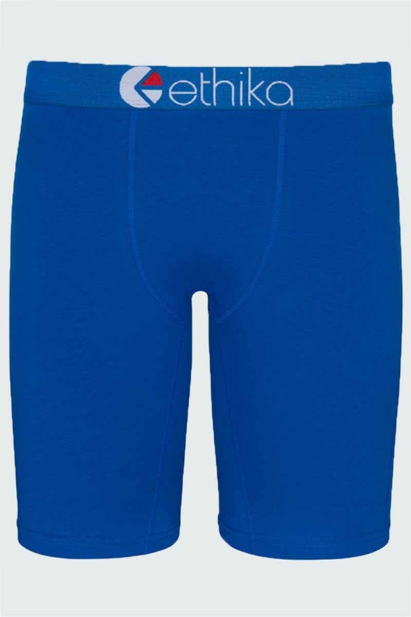 Pantalones rectos de cintura media con letras de retazos con estampado sexy azul
