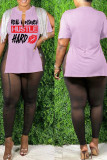 Бордовые повседневные футболки с круглым вырезом и круглым вырезом с кисточками и уличным принтом в стиле пэчворк