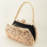 Gold Formal Patchwork Sequins Bags