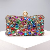 Silver Casual Patchwork Chains Rhinestone Bags