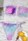 Costumi da bagno senza schienale scavati con fasciatura sexy multicolor (con imbottiture)
