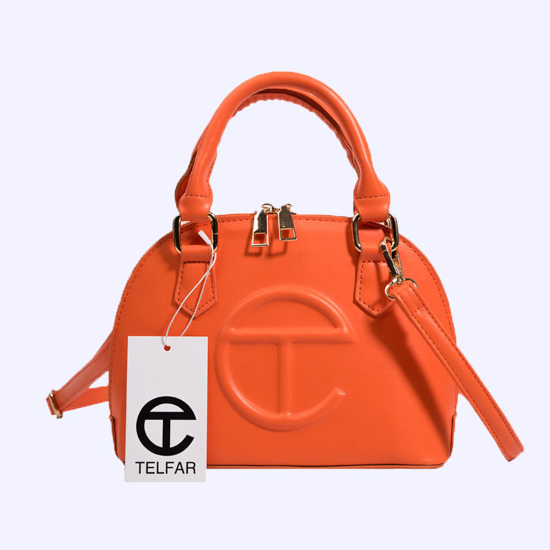 

Orange Fashion Street Solid Patchwork Bags