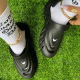 Black Casual Hollowed Out Solid Color Round Comfortable Shoes