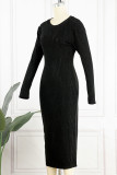 Черный сексуальный принт в стиле пэчворк Яркие шелковые платья с круглым вырезом и юбкой-карандаш