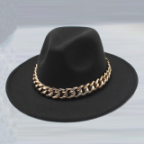 Beige Street Kändisar Patchwork Chains Hat