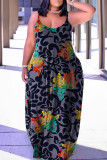 Бордовая повседневная юбка-фонарик с принтом в стиле пэчворк Спагетти Платья больших размеров