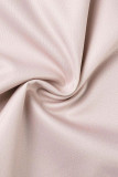Due pezzi manica corta o collo patchwork stampa casual rosa