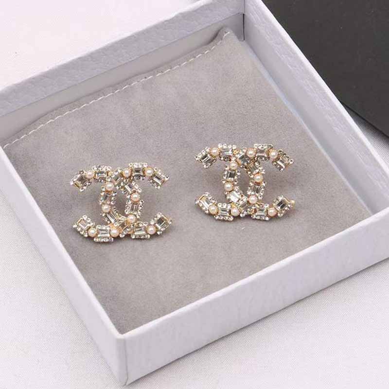 

Gold Street Simplicity Geometric Rhinestone Earrings